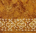 Mustard Yellow Mulmul Cotton Saree With Batik