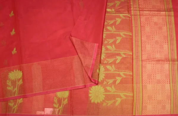 Rani Pink Handloom Kovai Cotton Saree