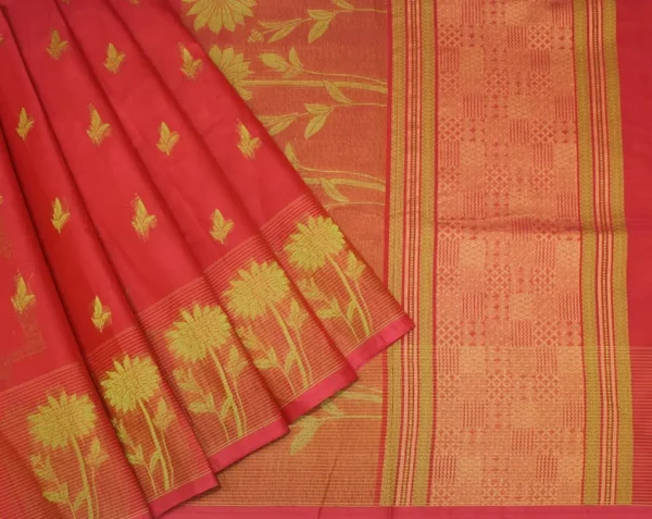 Rani Pink Handloom Kovai Cotton Saree