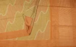Semi Tussar Saree In Peach Color With Copper Zari