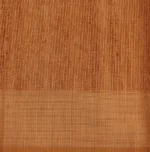 Semi Tussar Saree In Peach Color With Copper Zari