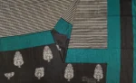 Semi Tussar Saree In Teal Green