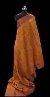 Dark Mustard Pure Chanderi Cotton Saree