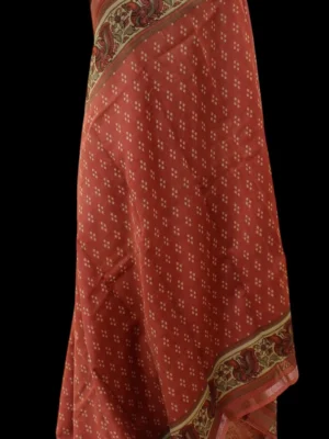 Dusty Rose Chanderi Cotton Saree