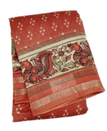 Dusty Rose Chanderi Cotton Saree