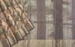 Gray Tussar Silk Saree with Silver Zari Border