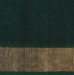 Red Pochampally Silk Cotton Saree with Dark Green Pallu