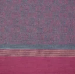 Handloom Pure Kovai Cotton Saree in Teal Peacock Blue with Pink Accents