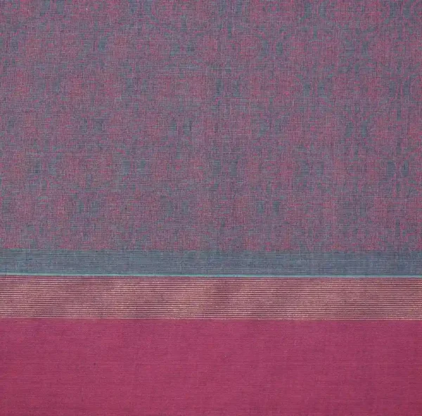 Handloom Pure Kovai Cotton Saree in Teal Peacock Blue with Pink Accents