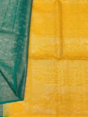 Peacock Blue Pure Soft Silk Saree In Closeup Zari