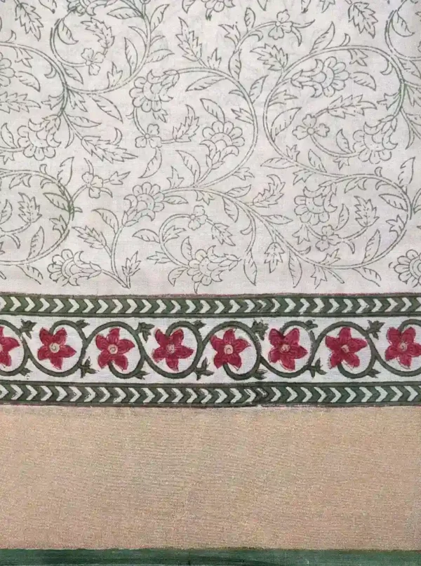 Pearl White Pure Tussar Silk Saree