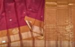 Maroon Soft Silk Saree with Annapakshi Buttas and Zari Pallu
