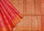 Handloom Red Pure Soft Silk Saree with Vairaoosi Patterns