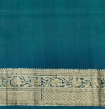 Soft Silk Saree In Ocean Blue With Navy Blue border