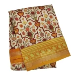 Pure Ivory Chanderi Cotton Saree