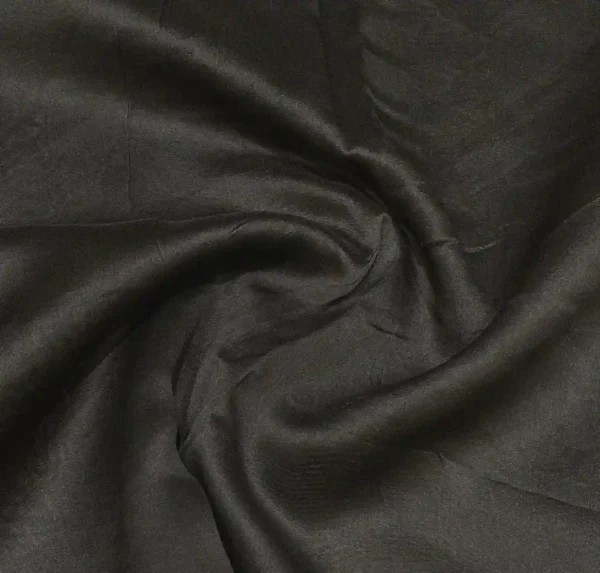 Pure Black Chanderi Cotton Saree