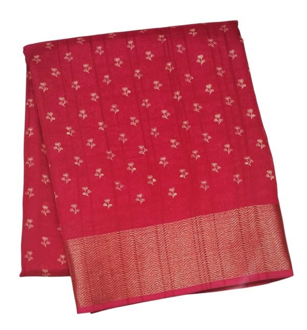 Rani Pink Semi Dola Silk Saree