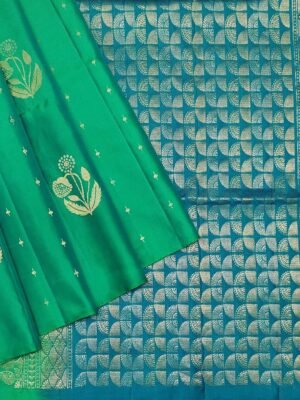 Signature Emerald Green Soft Silk Saree