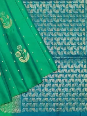 Signature Emerald Green Soft Silk Saree