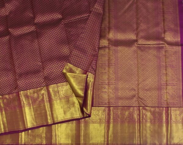 Dark Wine Shades Kanchivaram Saree