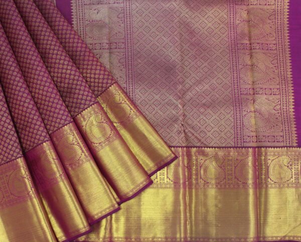 Dark Wine Shades Kanchivaram Saree