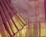 Dark Wine Shades Kanchivaram Saree