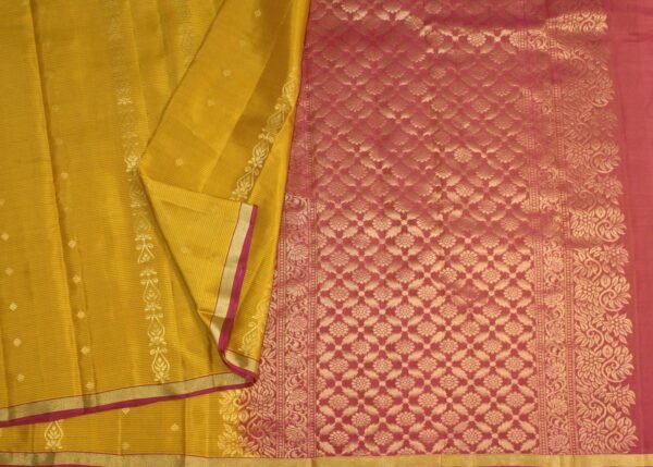 Pavithram Soft Silk Saree Yellow