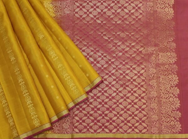 Pavithram Soft Silk Saree Yellow