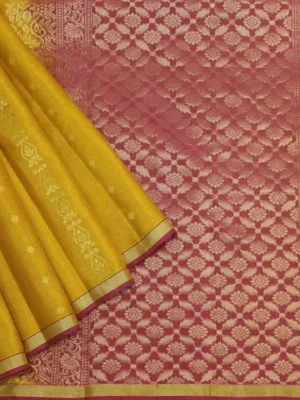 Pavithram Soft Silk Saree Yellow