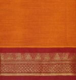 Dark Orange Kanchi Chettinad Cotton Saree