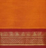 Dark Orange Kanchi Chettinad Cotton Saree