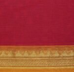 Dark Rani Pink Kanchi Chettinad Cotton Saree