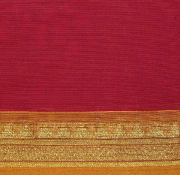 Dark Rani Pink Kanchi Chettinad Cotton Saree