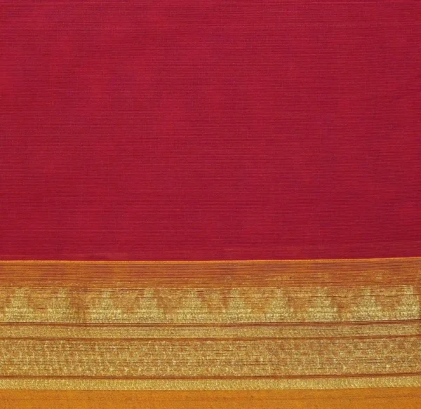 Dark Rani Pink Kanchi Chettinad Cotton Saree