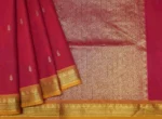 Dark Rani Pink Kanchi Chettinad Cotton Saree