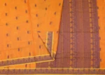 Orange Kovai Cotton Saree with Buttas
