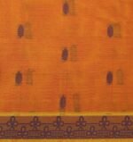 Orange Kovai Cotton Saree with Buttas
