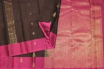 Dark Coffee Brown Pavithram Soft Silk Saree