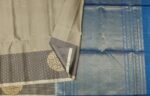 Dual Fossil Grey Handloom Pure Soft Silk Saree