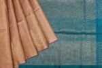 Borderless Pure Soft Silk Saree In Fawn Brown