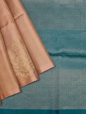 Borderless Pure Soft Silk Saree In Fawn Brown