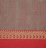 Mauve Kovai Cotton Saree Triangle Threadwork