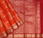 Fanta Orange Pavithram Soft Silk Saree