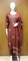 Russet Brown French Knot Salwar Set