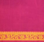 Rani Pink Kovai Cotton Saree with Parrot Motifs