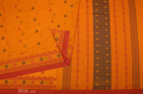 Warm Orange Kovai Cotton Saree