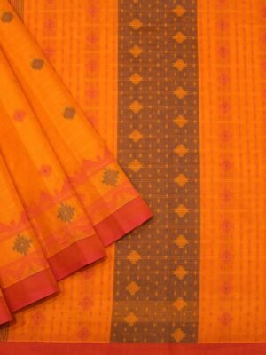 Warm Orange Kovai Cotton Saree