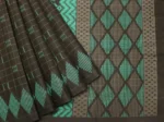 Black Ikat Kovai Cotton Saree