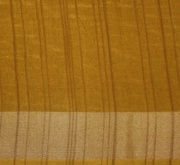 Mustard Yellow Semi Dola Silk Saree