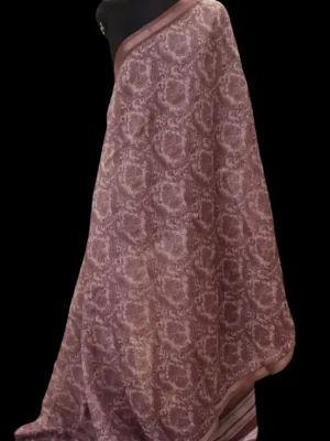 Pure Pastel Brown Chanderi Cotton Saree